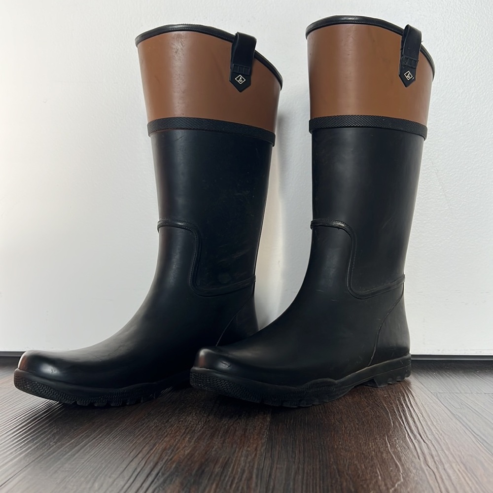 Sperry- Tall Rain Boot Size 9.5 - Picture 2 of 4